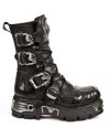 Black leather boot New Rock M.743-C1