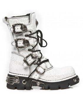 White leather boot New Rock M.391-C7