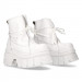 White leather ankle boots New Rock M-462-C6