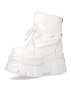 White leather ankle boots New Rock M-462-C6