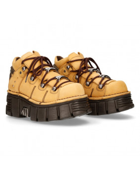Sapato amarela en couro New Rock M-106N-C29